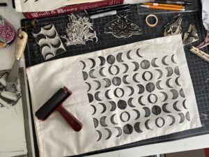 Handprinting Patterns on Fabric with Whitney Humphreys