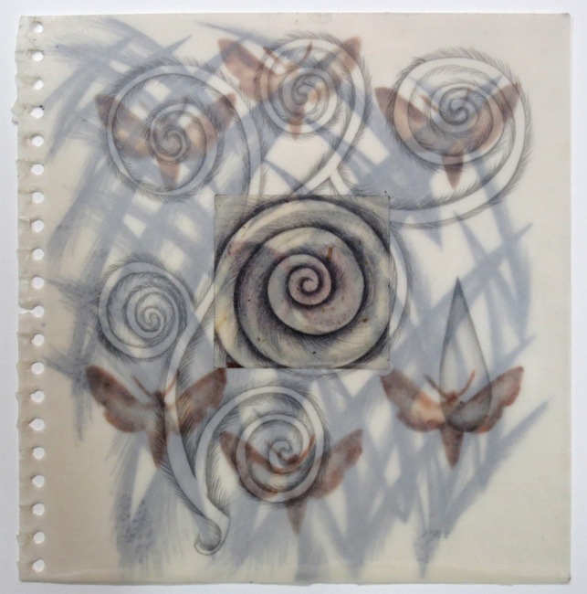 Triple Sketchbook: Swirls and Moths