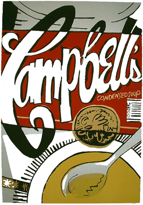 Campbell Soup, Serigraph, 44x30